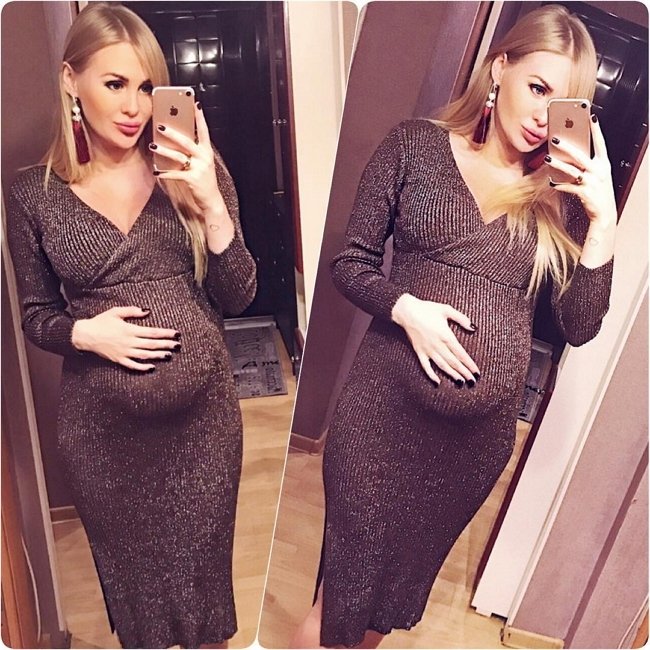 Фотографии Юлии Щаулиной на 28-ой неделе беременности