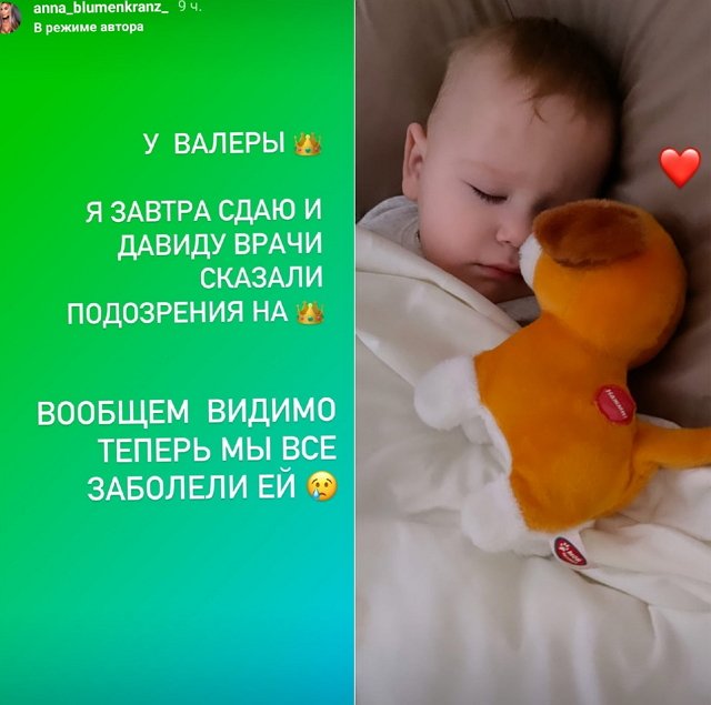 Анна Блюменкранц: Мы все заболели
