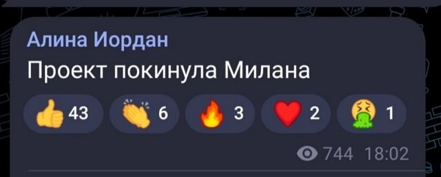 Алина Иордан: Милана покинула Дом-2