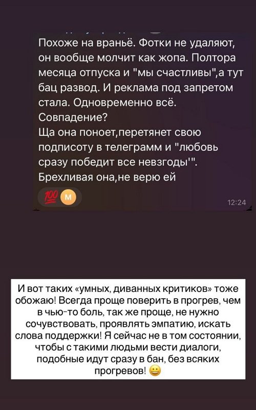 Надежда Ермакова: Подобные идут сразу в бан