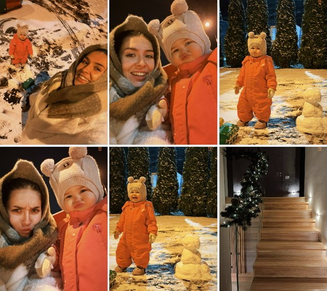 Татьяна Капаклы: Мы вчера с Мией лепили снеговика Татьяна Капаклы: Мы вчера с Мией лепили снеговика