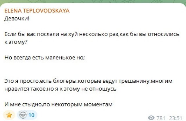 Елена Тепловодская: Но всегда есть маленькое но...