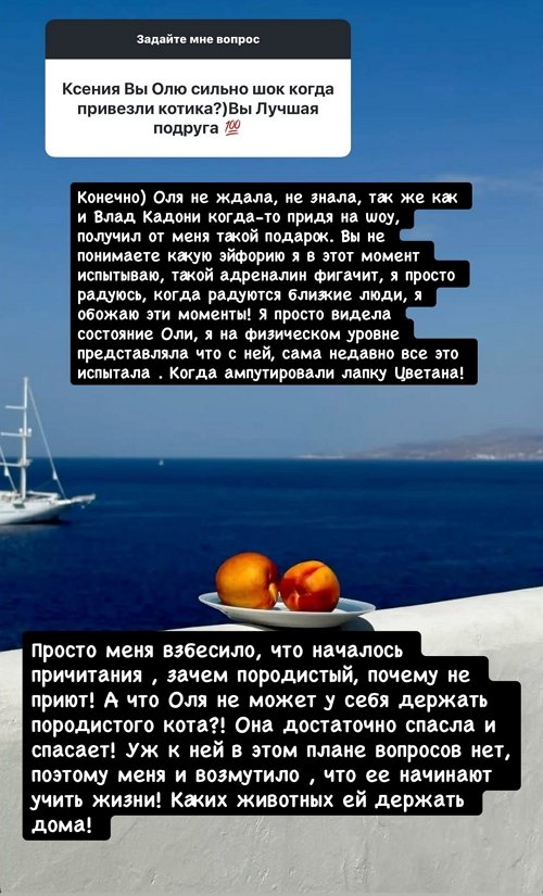 Ксения Бородина: Мы с Мариной общались и не раз